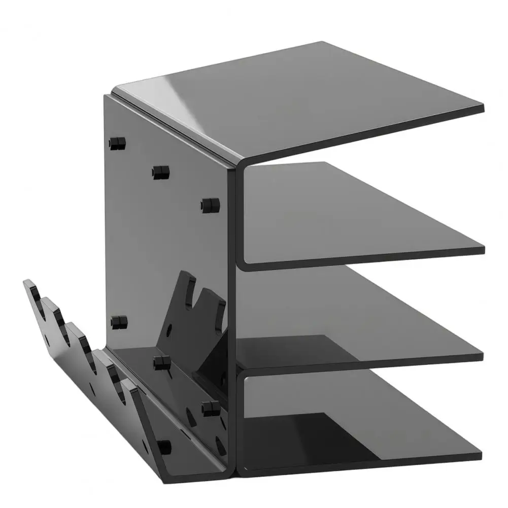 Transparent Acrylic Display Case Mechanical Keyboard Display Stand 3-tier Acrylic Keyboard Display Stand for Mechanical