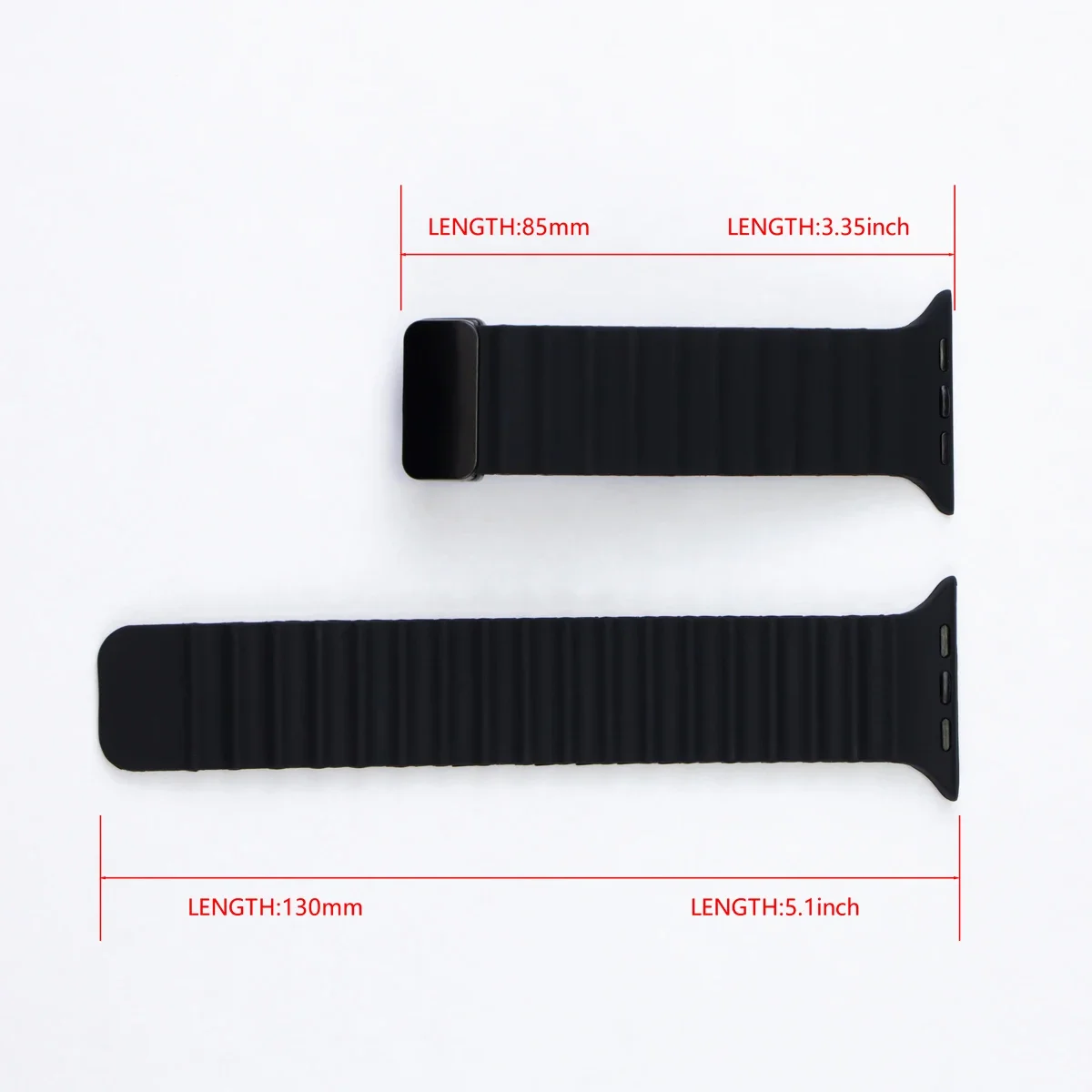 Magnetic Buckle Strap For Apple Watch Band Ultra 2 49mm 45mm 44mm 40mm 41mm 38 42mm Silicone Bracelet iWatch Series 7 6 3 se 8 9