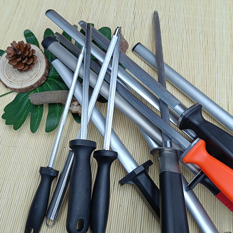 Kitchen Chef Knife Honing Steel Stick Stainless Steel Professional Knife Sharpening Tool