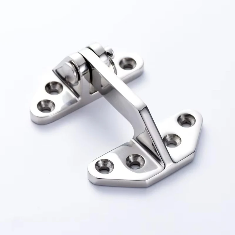 Marine Hinge Yacht Boat Hardware 316 Stainless Steel Cast Hinges Mirror Polished Hatch Hinge With Removable Pin