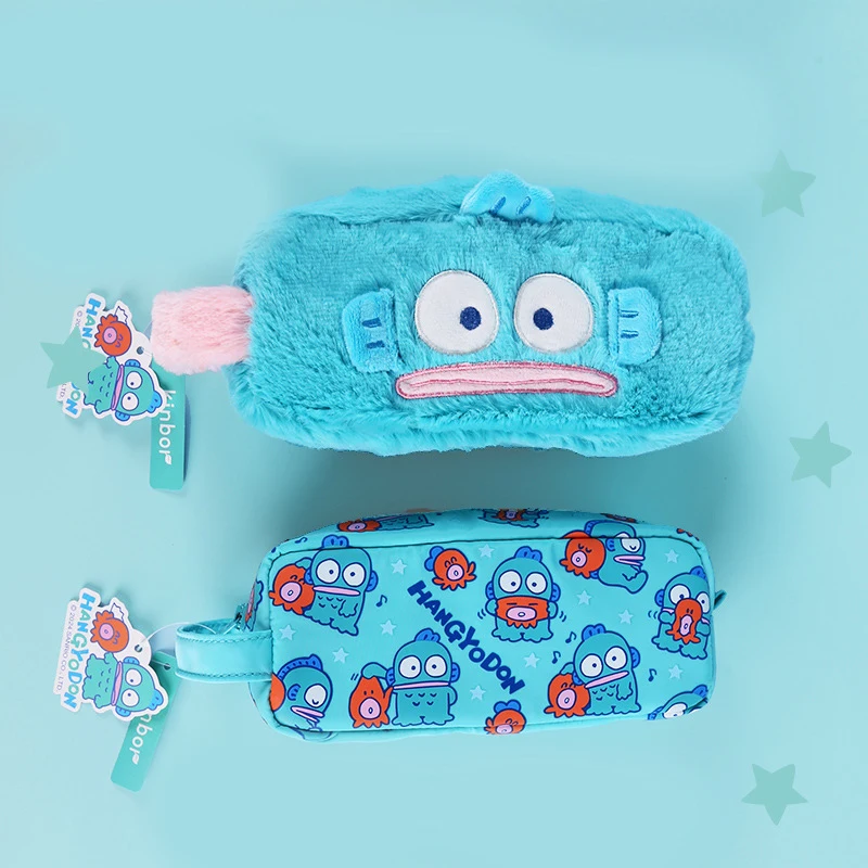 Kawaii Sanrio Hangyodon Etui Student Pluche Mooi Prachtig voor opslag Etui Anime Figuur Festival Cadeau