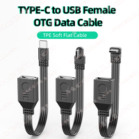 USB C to USB A Adapter OTG Cable 90 Degree Type C Male to USB 2.0 Female Cable for MacBook Pro Samsung Xiaomi Laptop Tablet PC