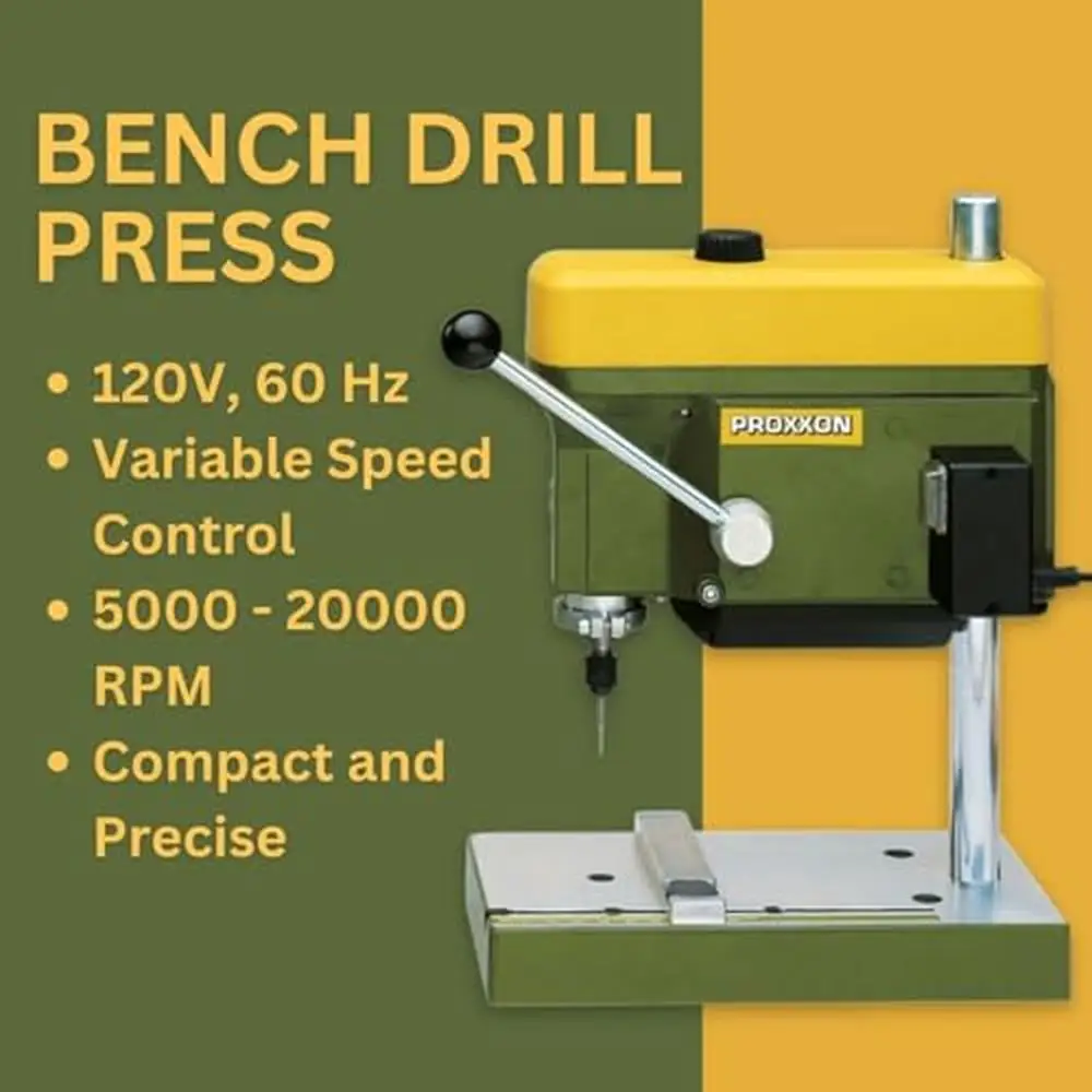 Bench Drill Press Micro Hole Precision Table Size 8.5