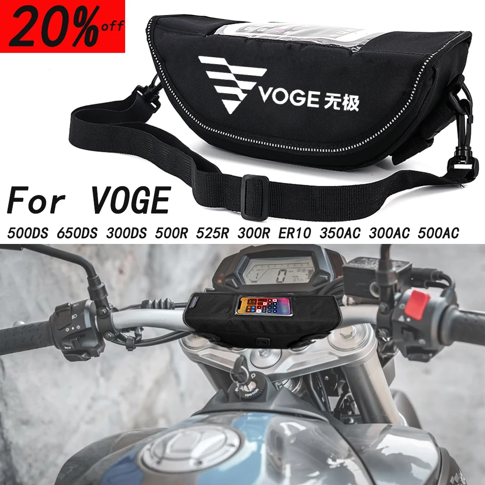 

For VOGE 500DS 650DS 300DS 500R 525R 300R ER10 350AC Motorcycle accessory Waterproof And Dustproof Handlebar Storage Bag