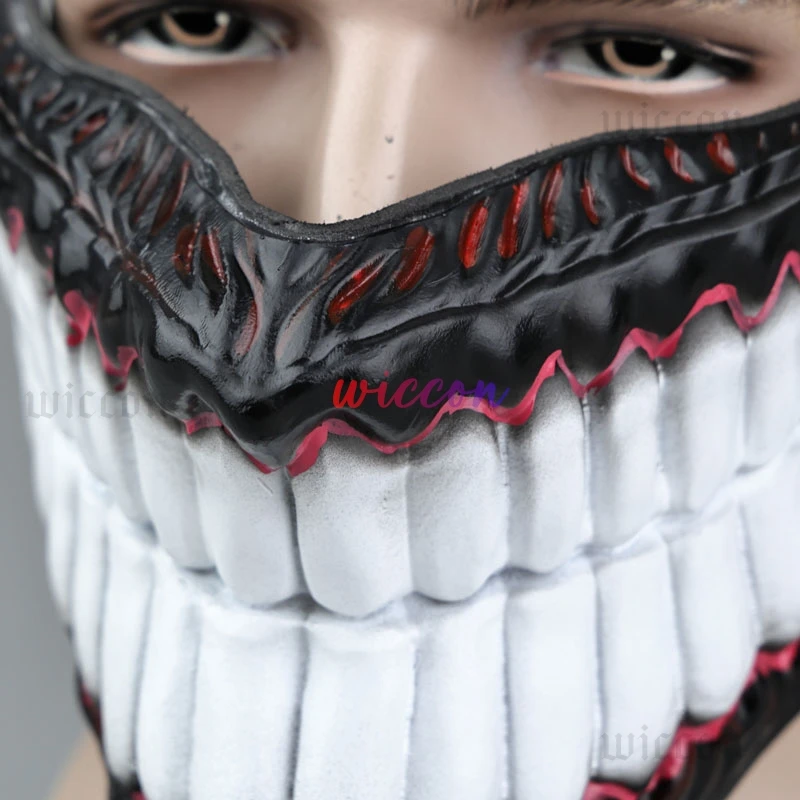 Hot New Anime Dandadan Cosplay Ken Takakura Okarun Devil Mask PVC Mask Halloween Monster Prop Accessories Christmas Cos