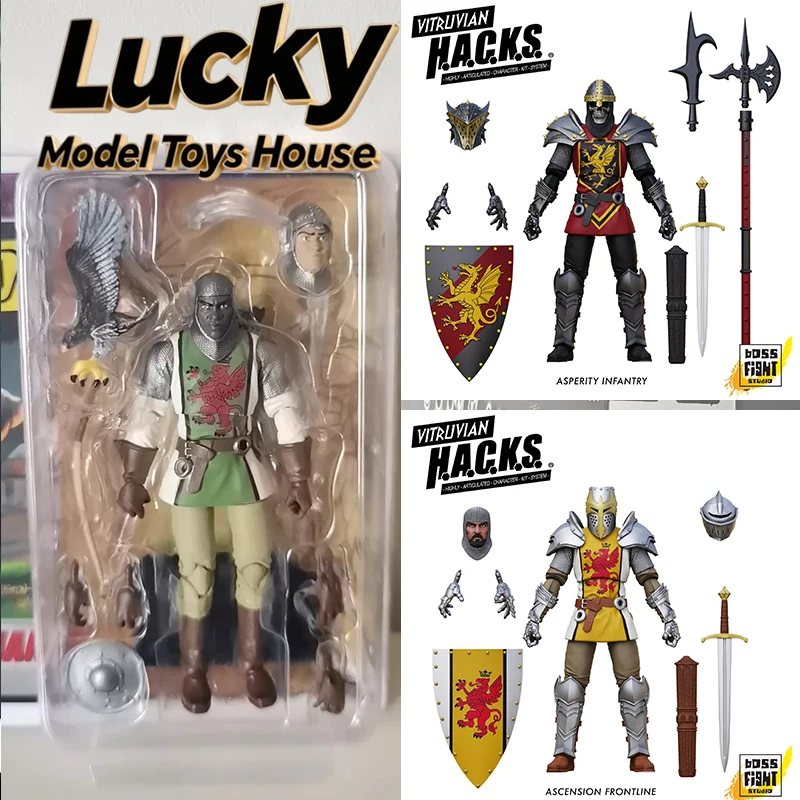 BFS Studio Original 1/18 Vitruvian Hacks Asperity Infantry Ascension Frontline Browman Corps Articulé 3,75 pouces Chevalier Soldat