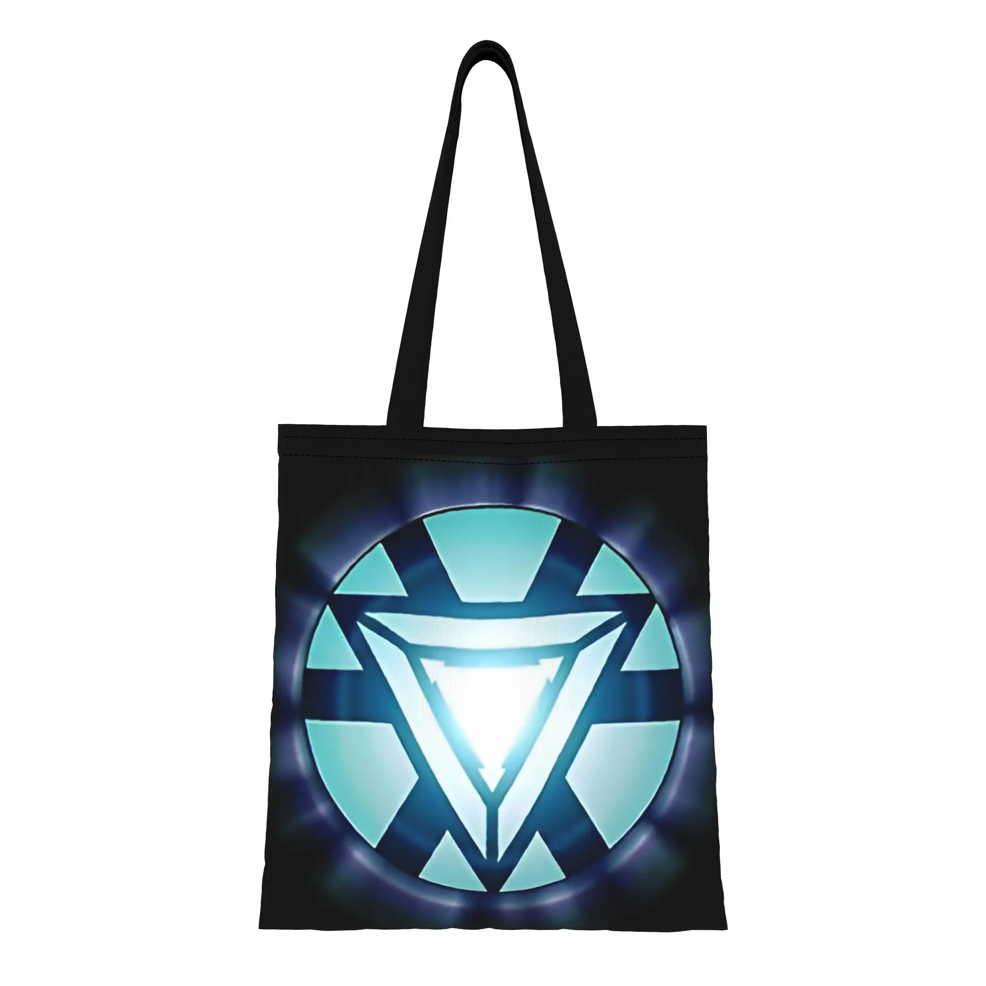 

Холщовая сумка-тоут Tony Stark Arc Reactor Marvel, идеально подходящая для активного отдыха, женская сумка с верхней ручкой