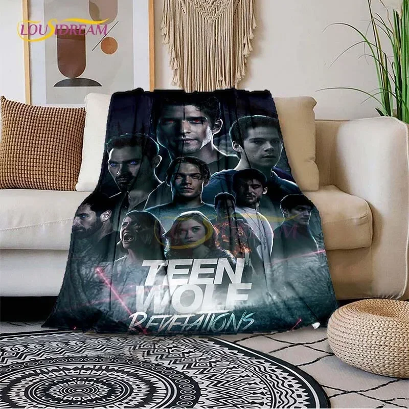 Grafica 3D coperta per bambini Teen Wolf Soft Home camera da letto divano letto Picnic Travel Office Cover Decor comode coperte per bambini