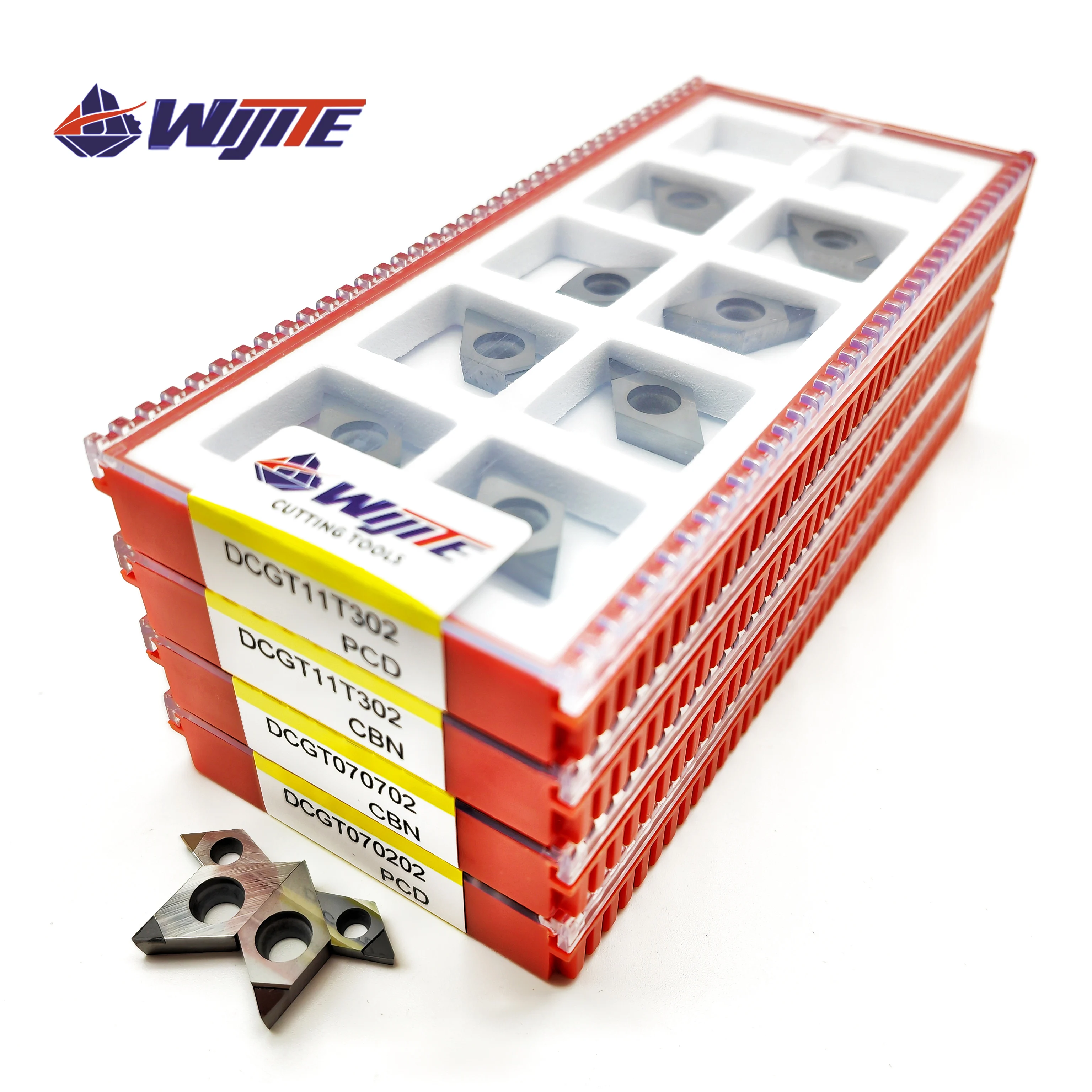 Imagem -02 - Máquinas-ferramentas Cnc Pcd Cbn Usadas para Cobre e Alumínio e Outros Torneamento de Metais sem Ferro Dcgt070202 04 Dcgt11t302 04 nc