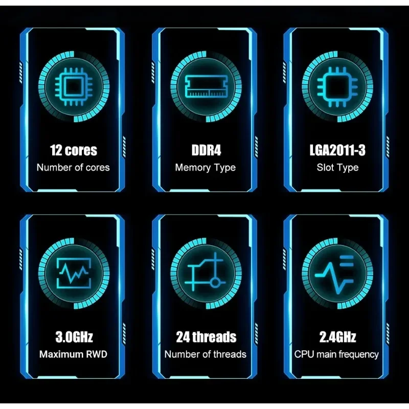 Processador Int-el Xeon E5 2676 V3, E5-2676V3, 2,4 GHz, 30M, 12 núcleos, processador LGA 2011-3