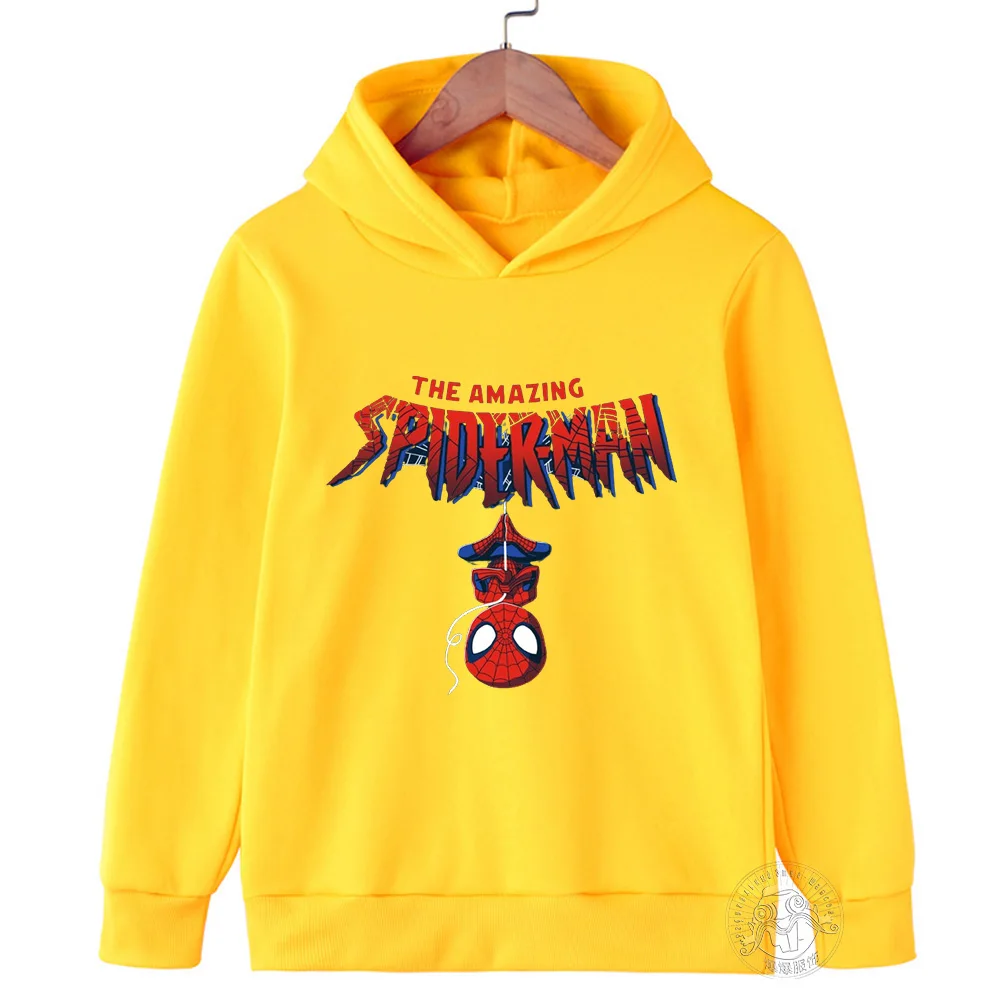 Superhero Spider-Man Sports Hoodie Kids Fashion Baby Boys Girls Printed Spring Fall cartoon sweatshirt top Long sleeve hoodie