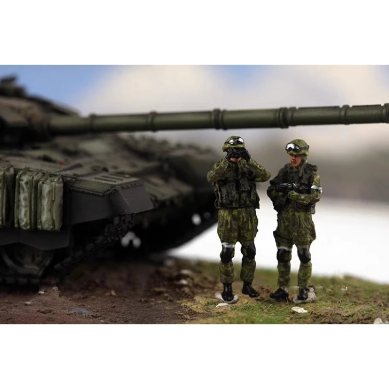 

1:72 Scale Model 2Pcs Russian Battlefield Observation Command Group Soldiers Action Figure Toys DIY Scene Accessory Dolls Gifts