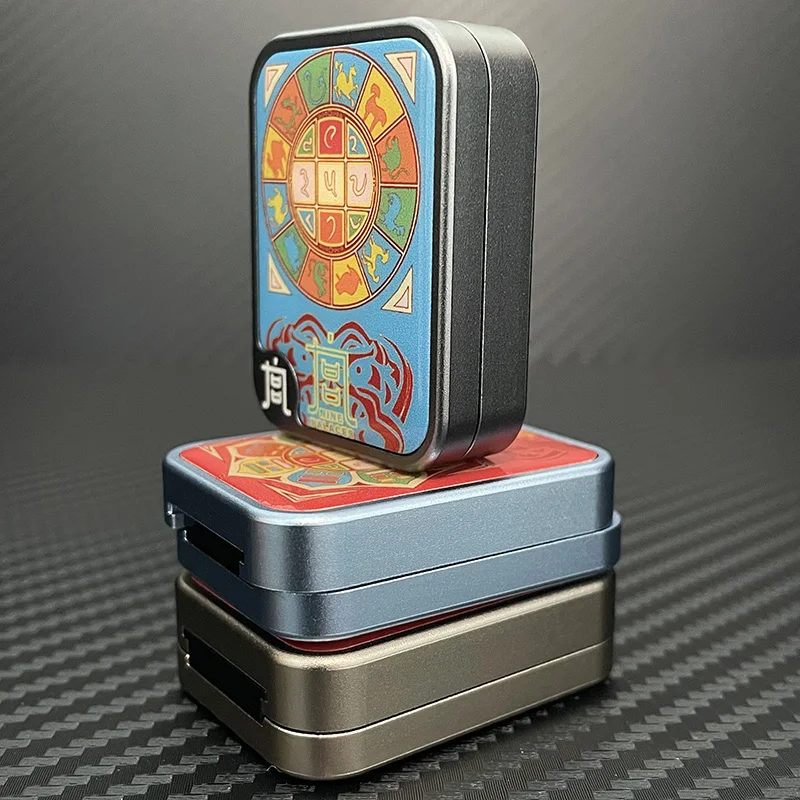 Grille des neuf palais en alliage d'aluminium, Fidget Spinner, curseur mécanique, jouets, accessoires de bureau