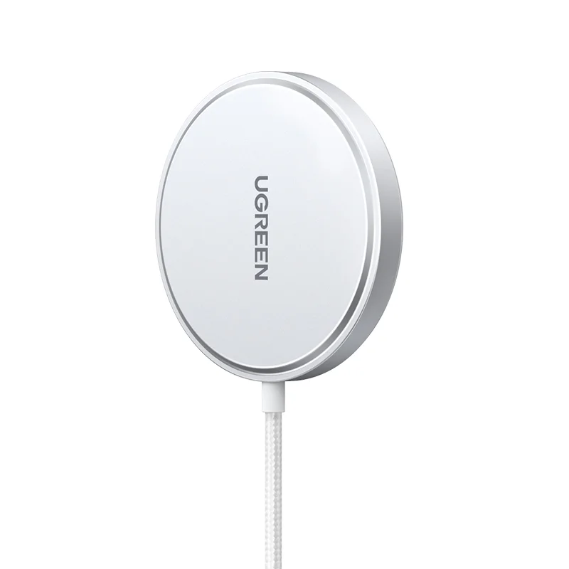 MFi MFM Certified 15W MagSafe Magnetic Wireless Charger 1.5m Braided Cable Fast Charging Pad For iPhone 12 13 14 15 Pro Max