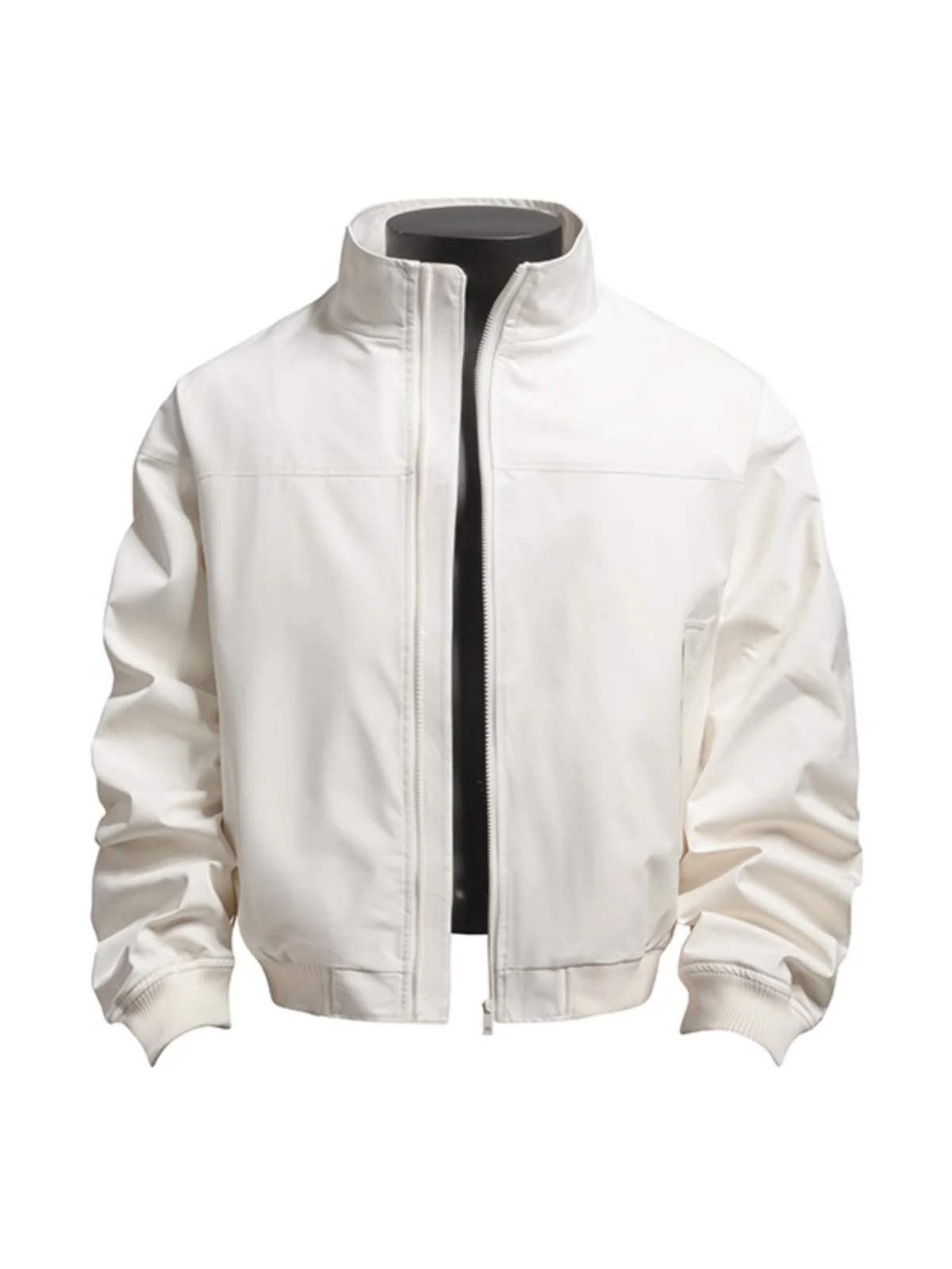 

Outlet Men's Casual ort Jaet Collar up Workwear Sle Trendy Brand Spring Autumn Long Sve Stand Fit Youth Faion