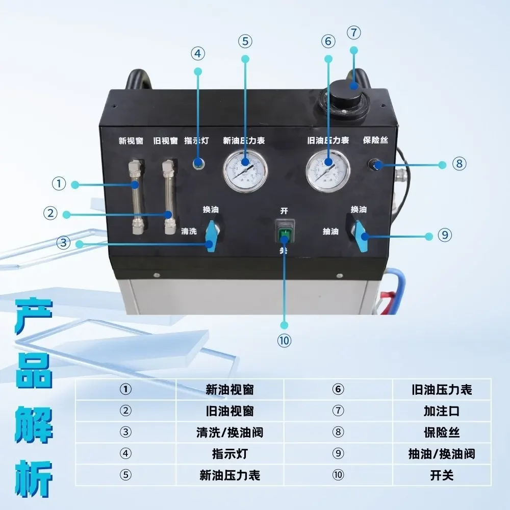 Automobile manual transmission cycle cleaning machine deep non-destructive cleaning to reduce the incidence of failure