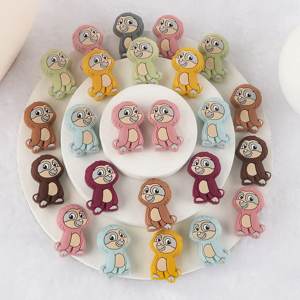 Kovict 8 teile/los Cartoon Mini Silikon Perlen Für Schmuck Machen Schmuck Zubehör Charms Für Armband