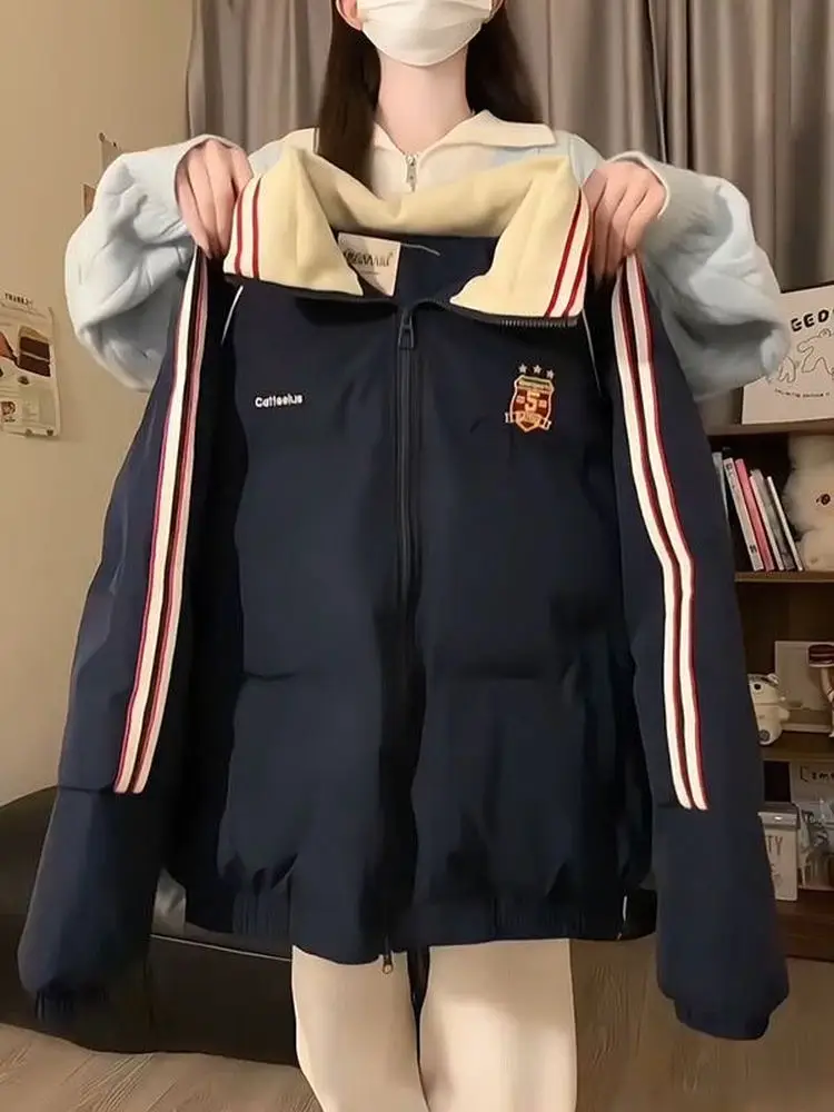 Blanco Thiened down Jaet mujer Sle invierno 2025 nuevo tamaño pequeño estudiante moda Thi prendas de vestir exteriores de invierno para mujeres