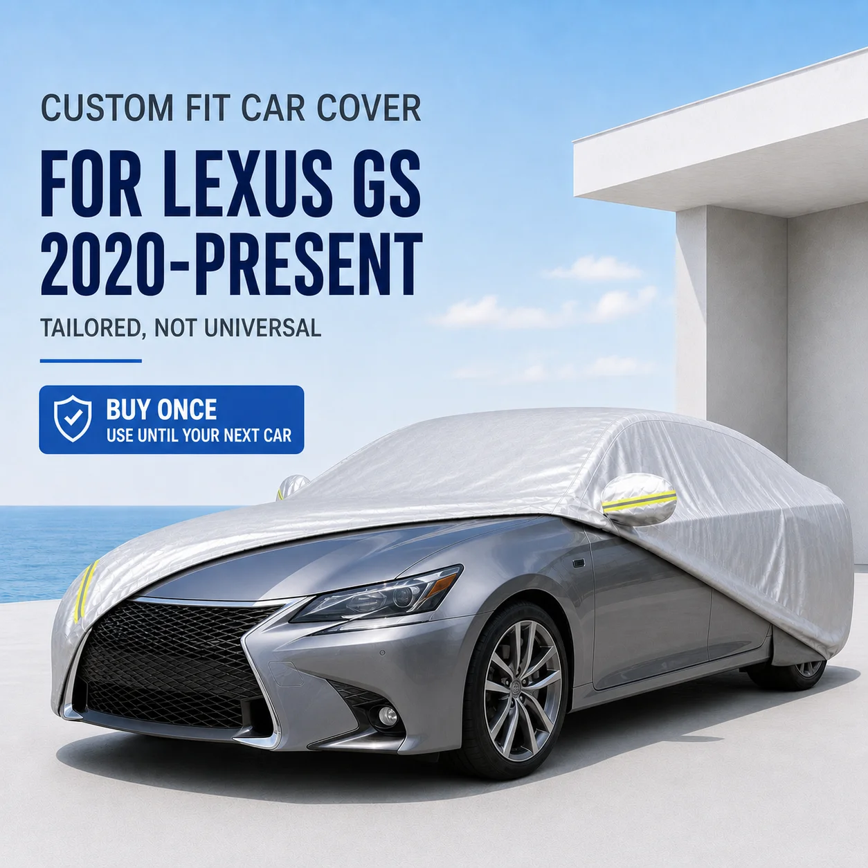 For Lexus GS 2020-Present Exterior Car Cover Custom Fit Car Sun Protector Waterproof Dustproof Car Outdoor Protection