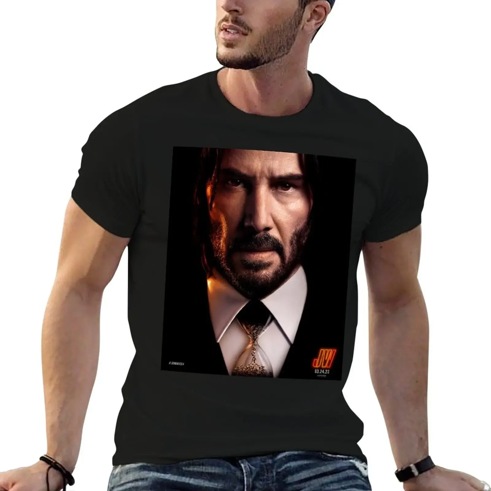 john wick: chapter 4 T-Shirt blue archive anime clothes anime figures tee shirts for men