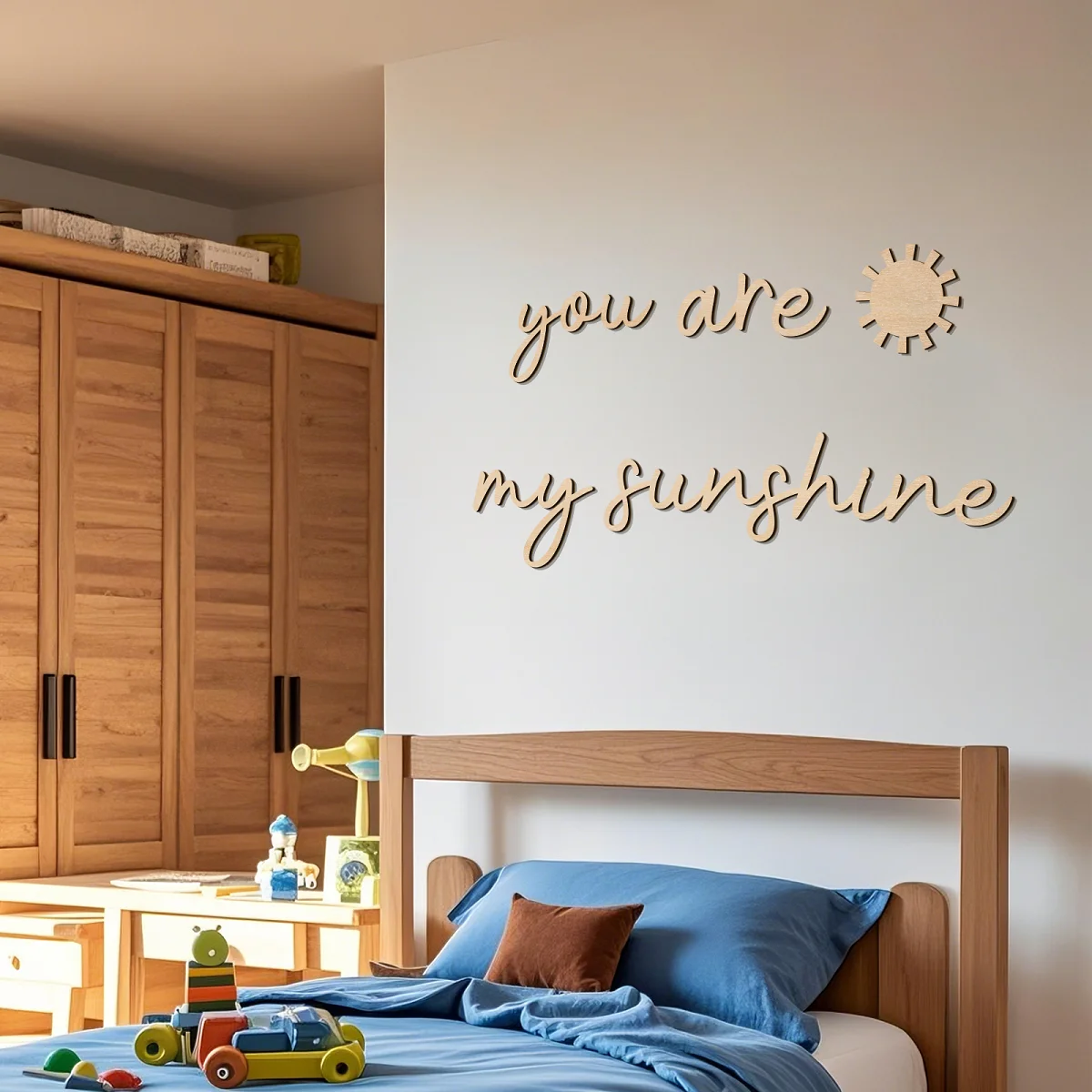 Você é meu sol sinal de madeira – arte de parede do quarto do berçário, decoração boho para quarto de crianças, sala de jogos e decoração de sala de jogos