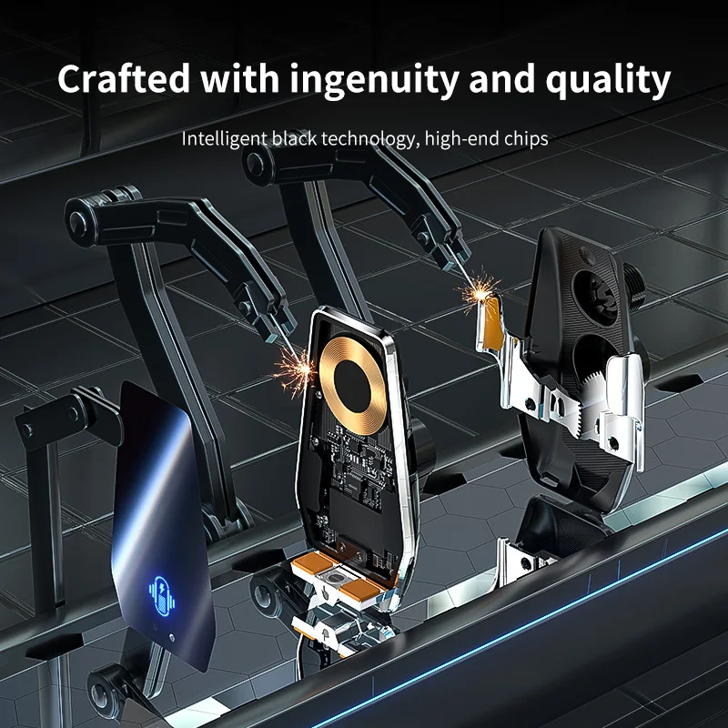 Car Phone Holder Vent 15W Wireless Charging 66W Magnetic Car Phone charger cradle Infrared Induction Car phone rack accessories