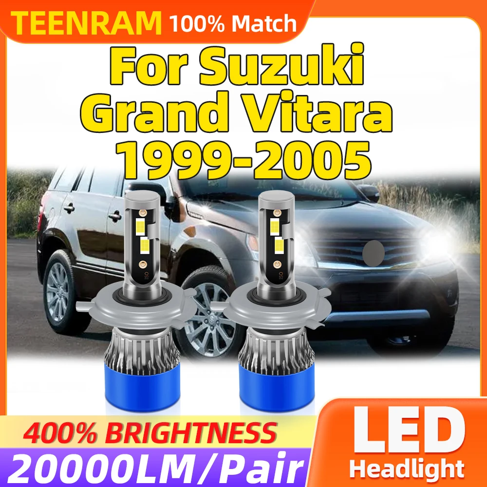 120W LED Headlight Bulbs 20000LM Auto Headlamp 12V 6000K Car Lights For Suzuki Grand Vitara 1999 2000 2001 2002 2003 2004 2005