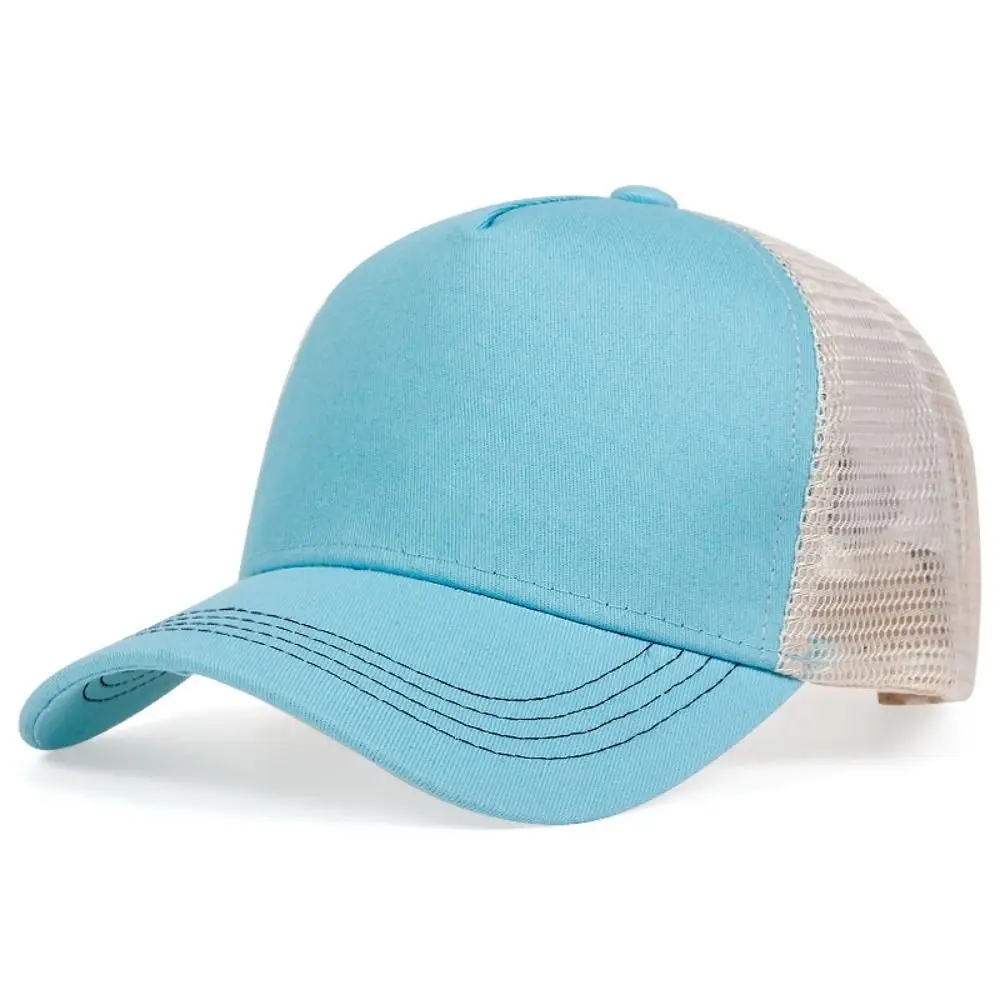 Casquette de Baseball Simple, Protection solaire, chapeau de camionneur d'été, respirant, couleur unie, pour l'extérieur, nouvelle collection