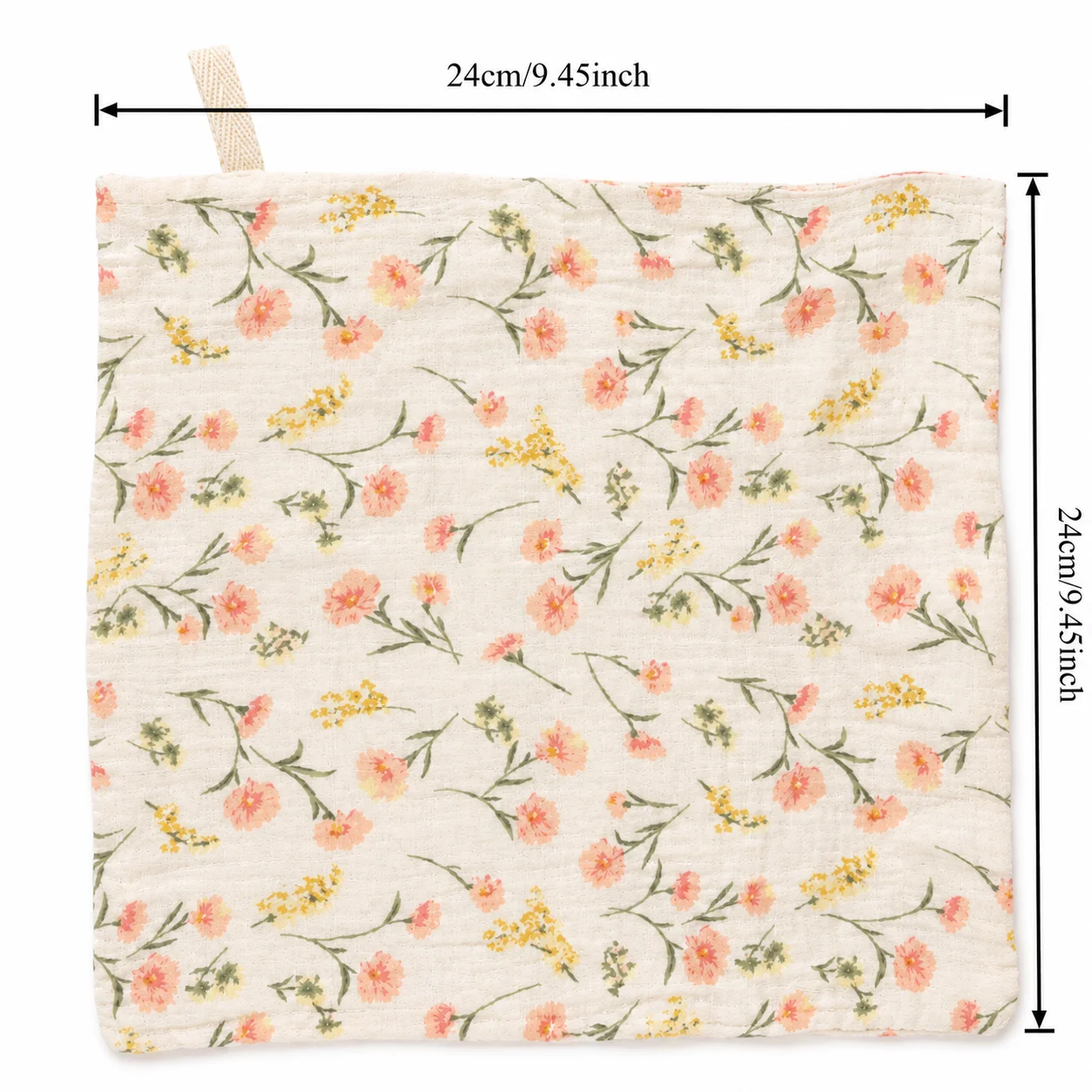 7PCS Baby Muslin Burp Cloths 4-Layer Gauze Breathable Soft Infant Face Towels Anti-Spit up Drool Bibs Handkerchiefs