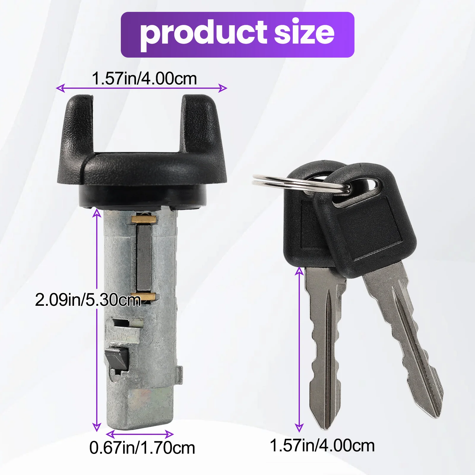Auto Ignition Lock Cylinder + 2 Keys Switch For GMC Jimmy Safari Sonoma Suburban Yukon Chevy S-10 Blazer Tahoe Venture Lumina
