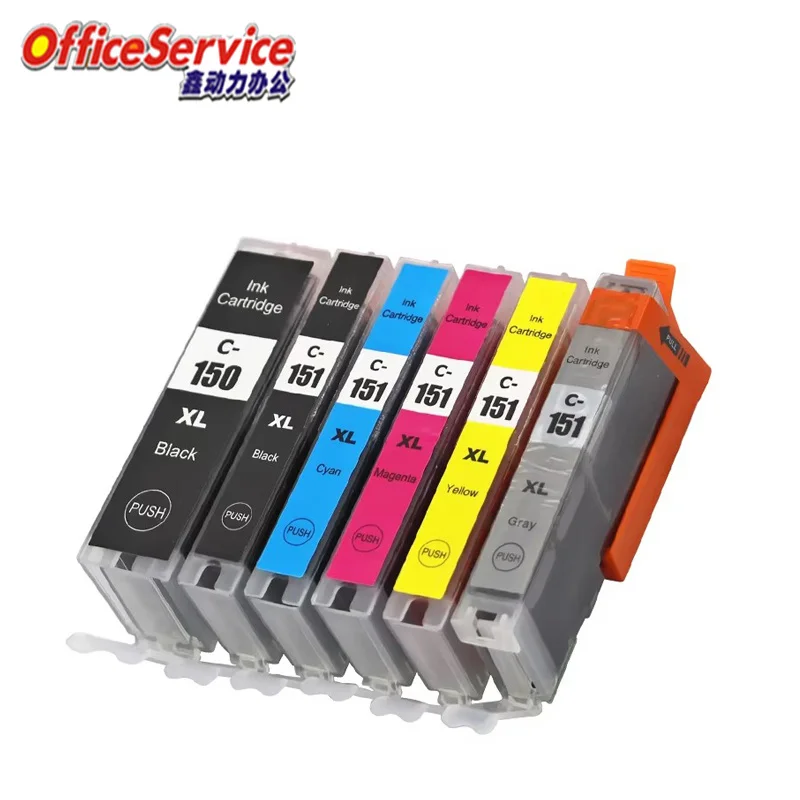 PGI-150 CLI-151 ink Cartridge Compatible For Canon PIXMA MG7510 Ip8710 MG6310 MG7110 printer view 3