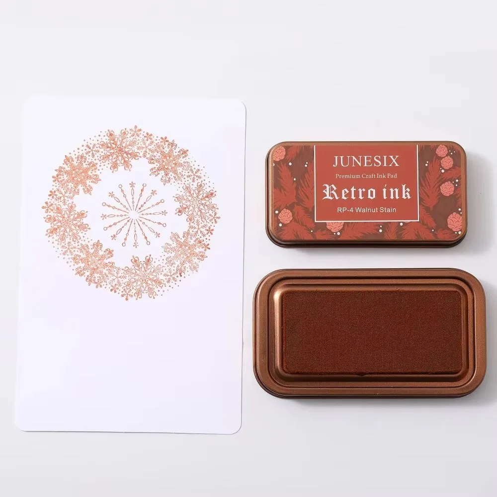 Vintage Stamp & Ink Pad Box - usage example