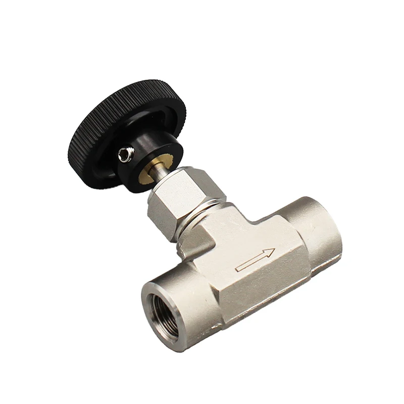 1/4" Hochdruck-Nadelventil Innengewinde 6000 psi 316L Edelstahl Manometer Nadel Kugelventil – Detail 2