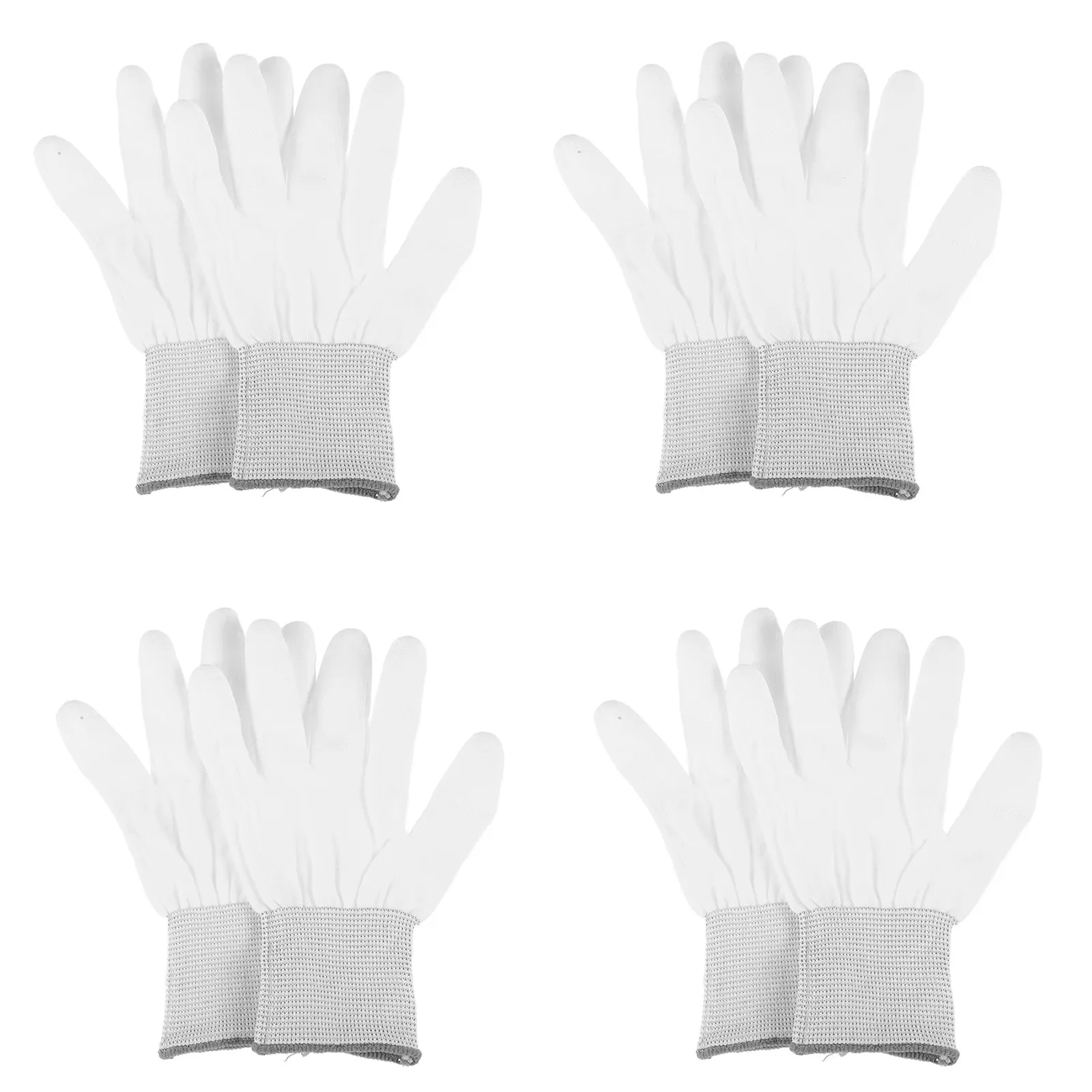 

12 Pairs PU Coated Nylon Anti Static Gloves Lightweight Ergonomic Fit Quilting Sewing Work Gloves for Electronics Lab Hospital