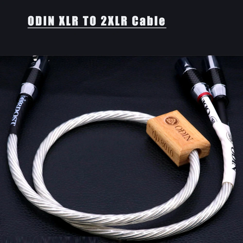 Hi End Odin Nordost Sterling Silver 1 XLR Female to 2 XLR Male One Point Two Balanced Audio Cable