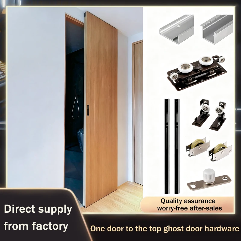 

Summit One Door To The Top Special Trackless Ghost Door Hardware For Bathroom Sliding Doors With Buffering And Invisible Track