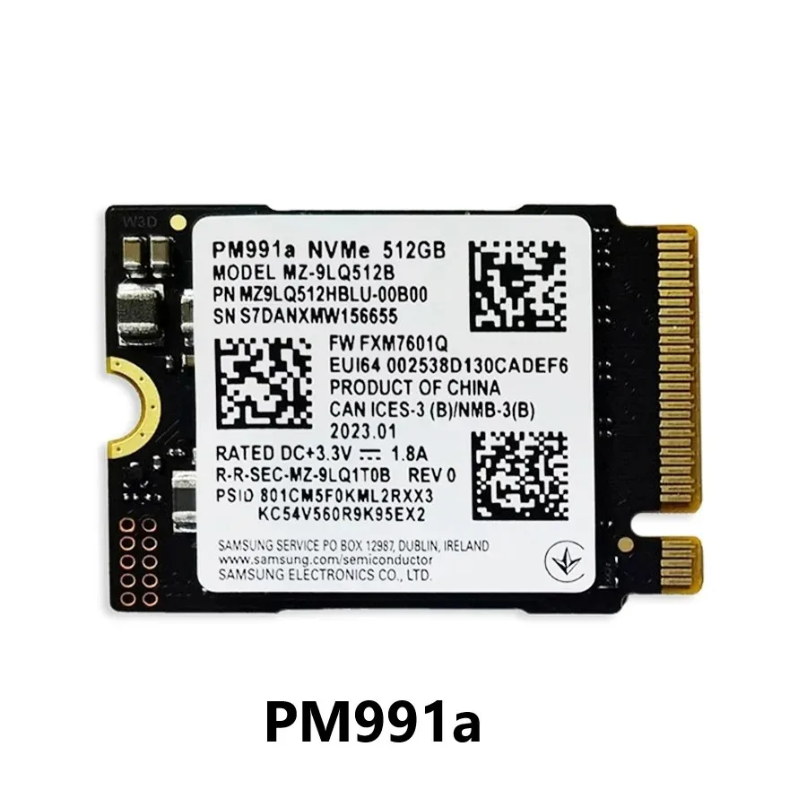 SAMSUNG PM991a NVMe M.2 2230 Internal SSD 1TB 128GB 256GB 512GB