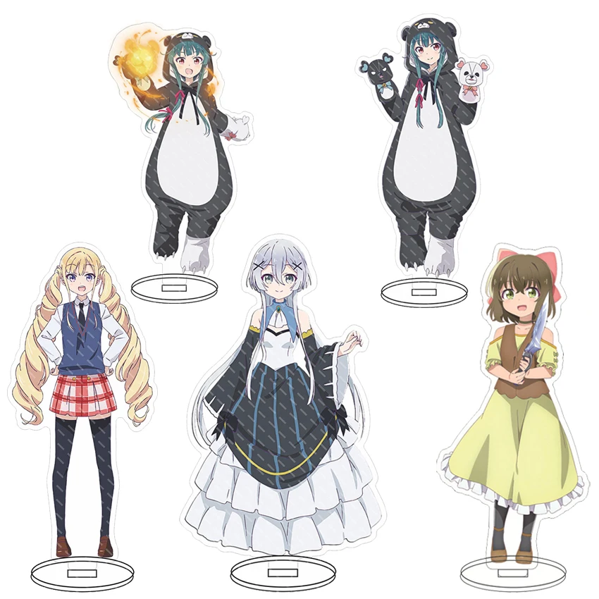 16CM Anime Acryl-Ständer Kuma Kuma Kuma Bär Yuna Fina Noalle Fushuroze Shia Fushuroze Shuri Cosplay-Figuren Ornamente Geschenke