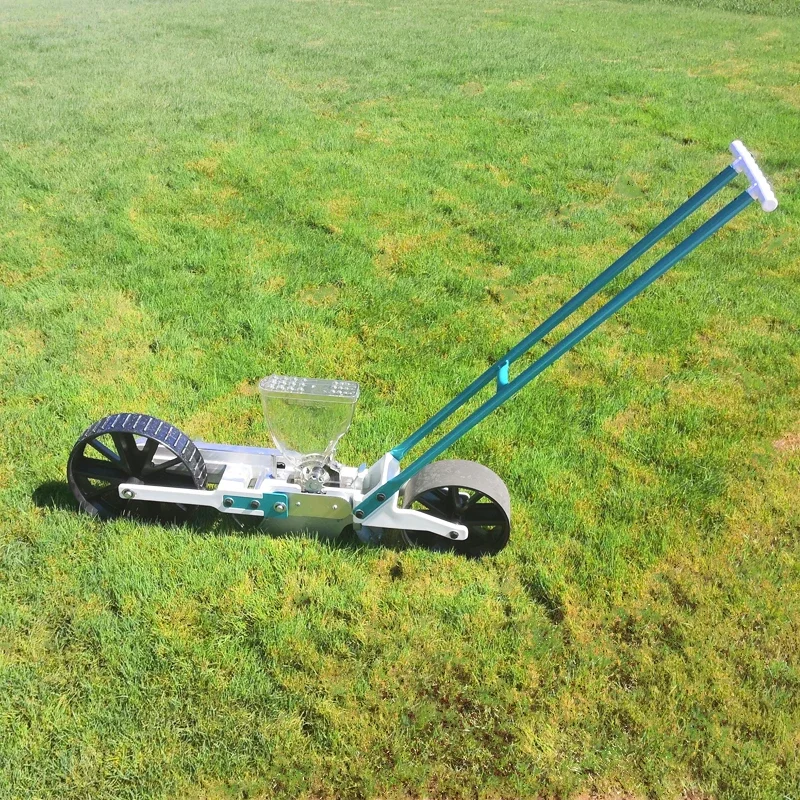 jang hand push single row manual seeder for vegetables