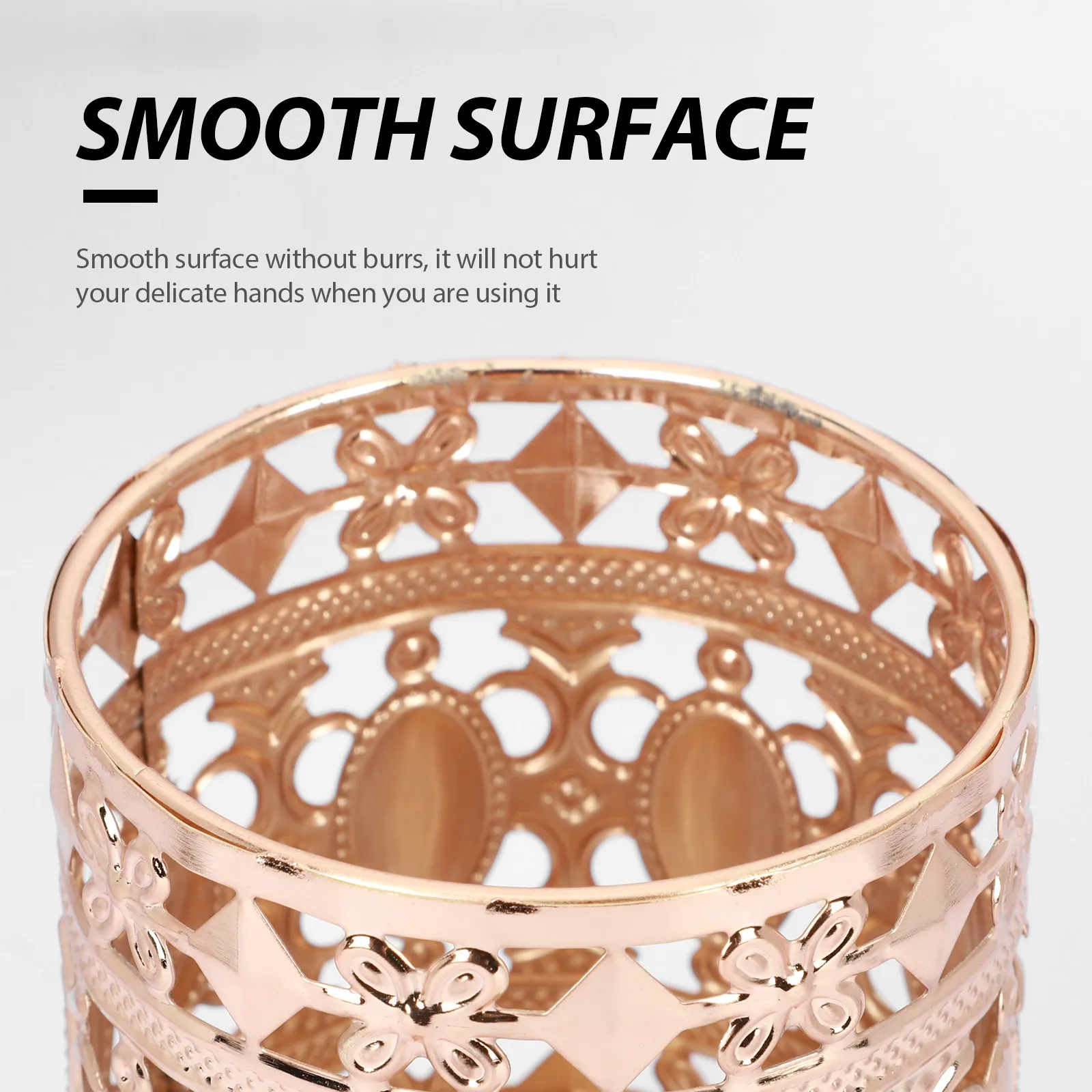 1Pcs Elegant Hollow Pattern Metal Brush Pot Pen Holder Desktop Storage Holder Office Stationery Organizer Home Decor Item
