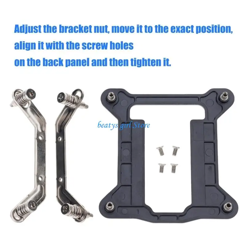 C7AB Metal CPU Heatsink Mounting Backplanes Screws for LGA115X Thermals Performances