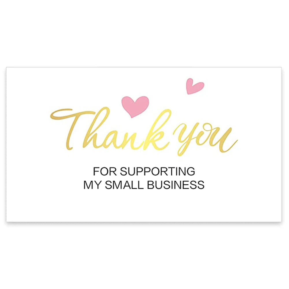 10-30pcs Thank You For Your Order Cards to Support Small Business Customer Shopping for Online or Retail Stores, Handmade Goods