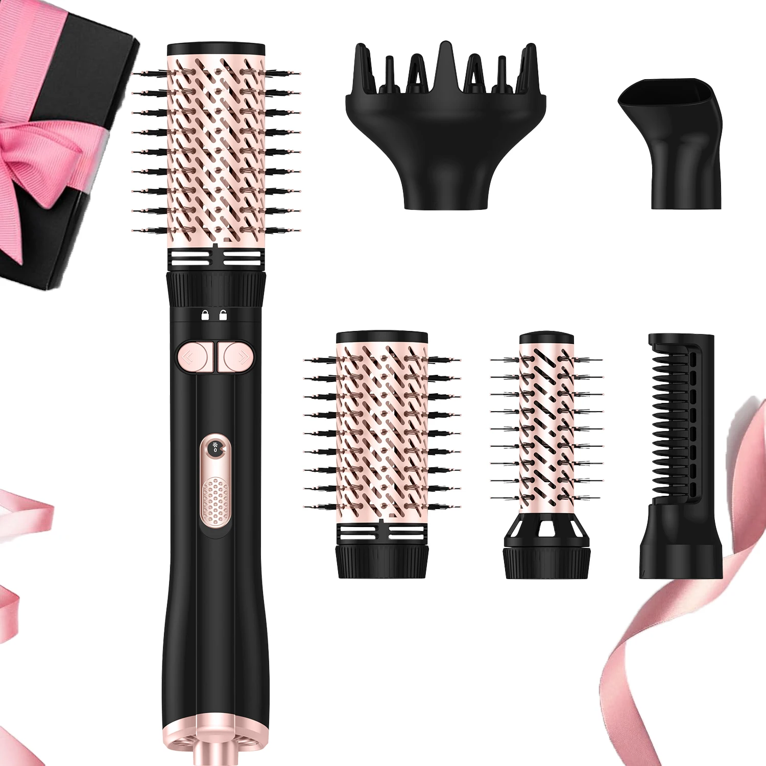 1000W Hair Dryer Brush Blow Dryer Brush in One, 5 in 1 Hair Dryer and Styler Volumizer for Drying Straightening Curling