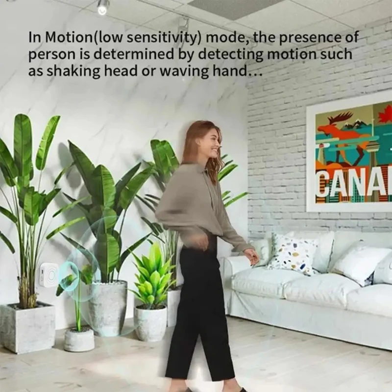 Zigbee Human Presence  Human Body Sensor 24G Millimeter Wave  Motion Sensor Works With Tuya Alexa