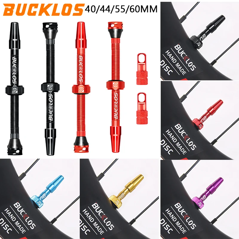 Gravel Bike Tires - BUCKLOS 40/44/55/60MM Bike Tubeless Valve Aluminum