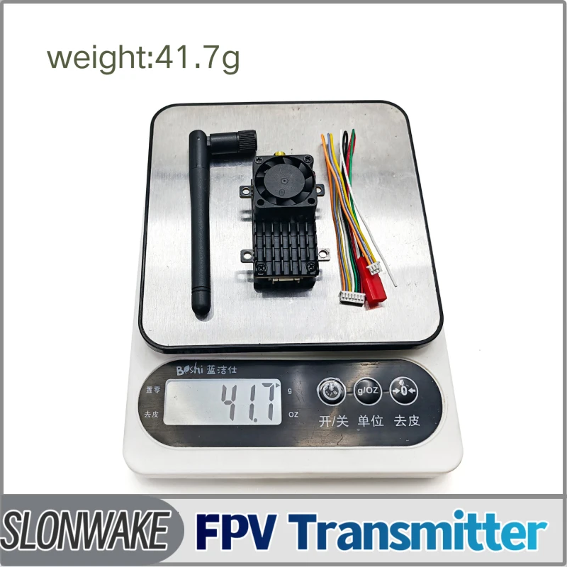 SLONWAKE 5.8G 3000mW Simulazione VTX FPV Modulo di trasmissione video 48CH Protezione da surriscaldamento integrata ad alta potenza per RC FPV Drone