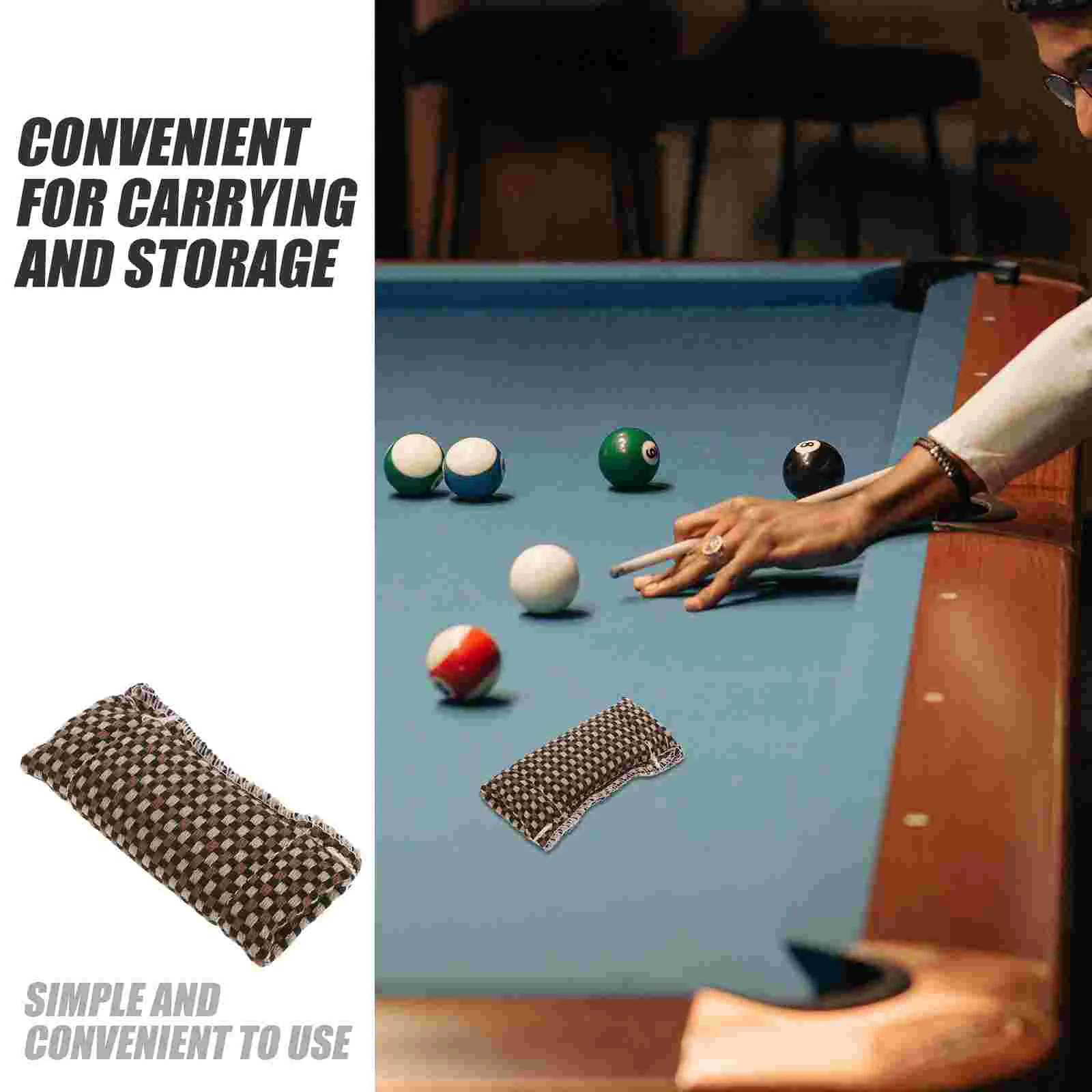 Billiard Cue Maintenance Tools Billiards Stick Cleaner Scouring Pad Cloth Cleaning