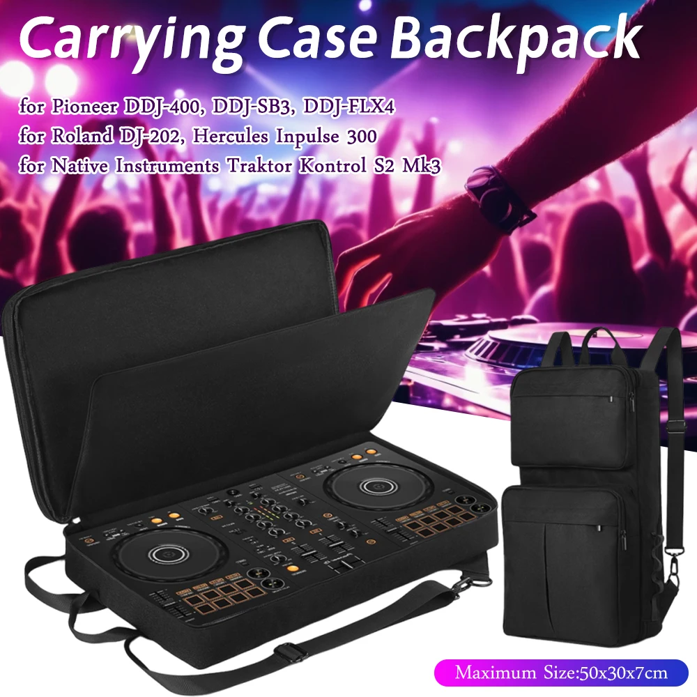 

Backpack for Pioneer DDJ-400 DDJ-FLX4 for Roland DJ-202 DJ Controller Case