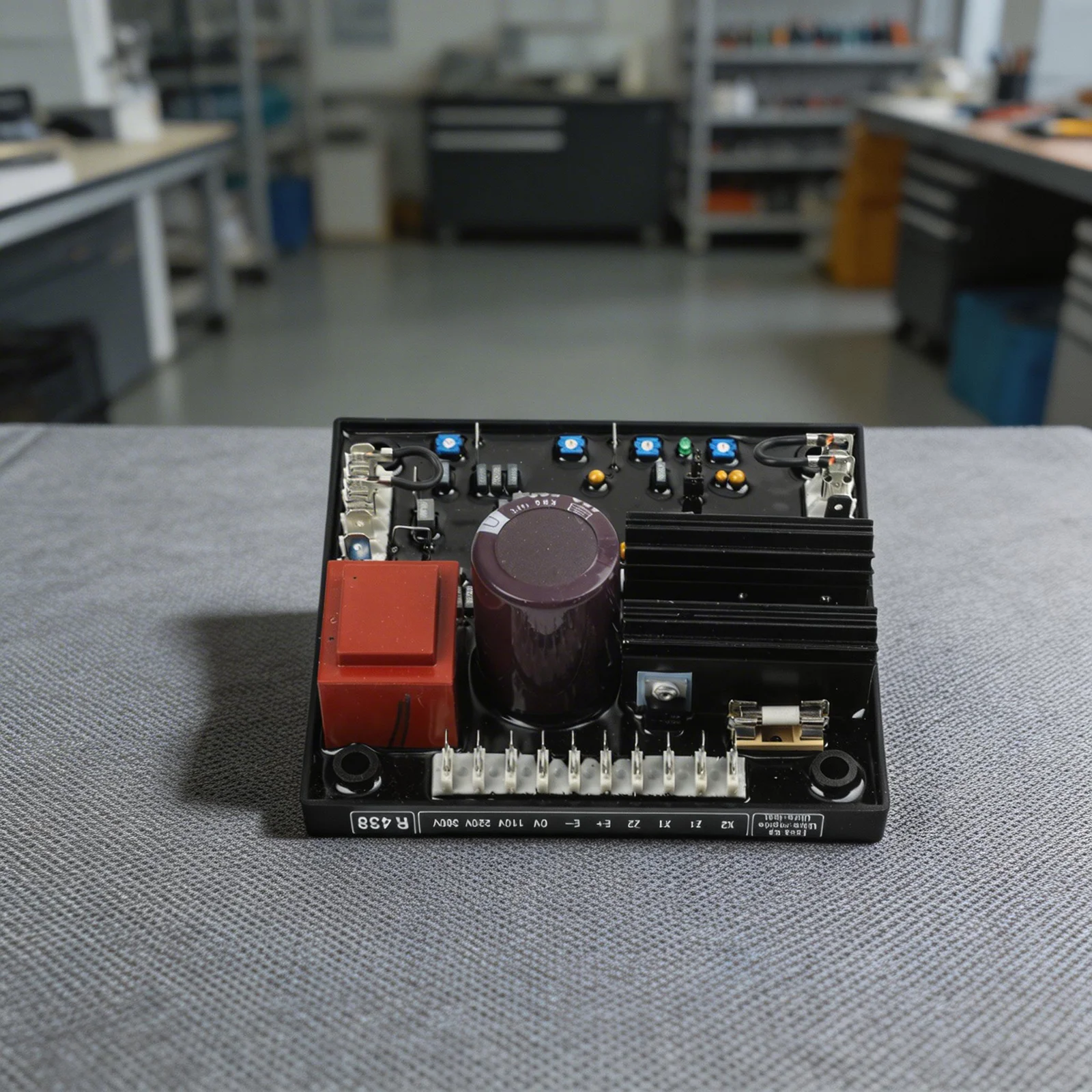 

Автоматический регулятор напряжения R438, предназначенный для генераторов Leroy Somer со встроенными возможностями обнаружения напряжения