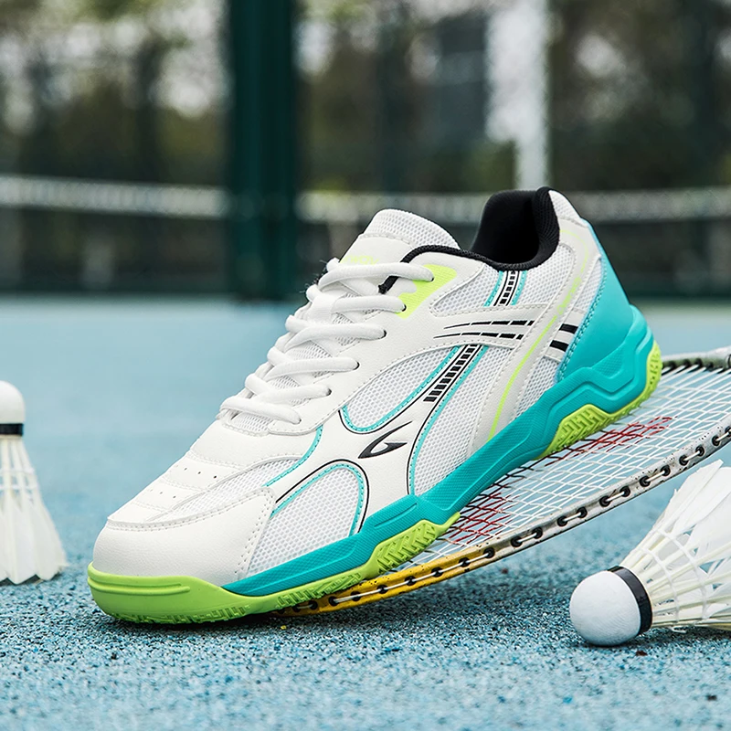 New Badminton Training Shoes, Anti Slip Volleyball Shoes, Men's and Women's Breathable Table Tennis Shoes, Sizes 35-45